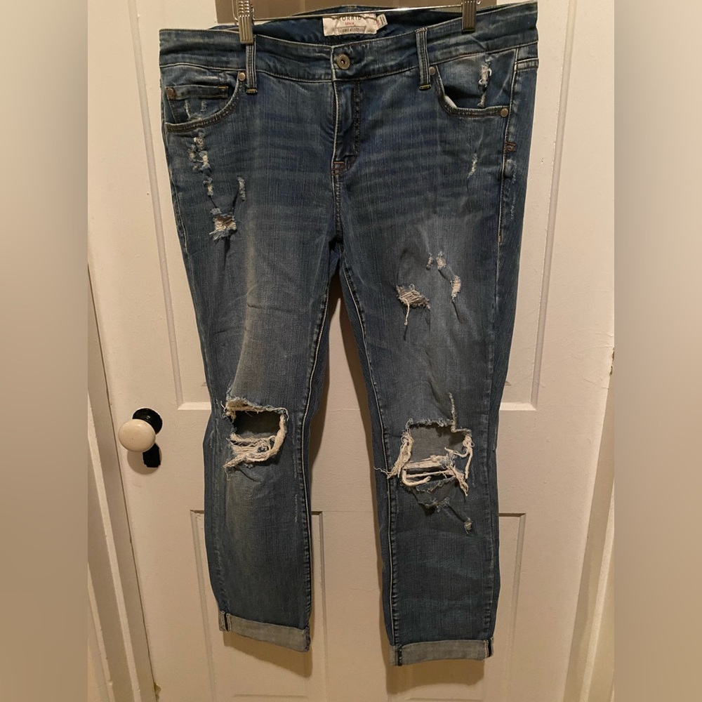 Torrid boyfriend distressed jeans